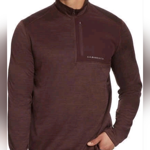 G.H. Bass & Co. Other - G.H. Bass & Co. Rich Brown Quarter-Zip Pullover NWOT